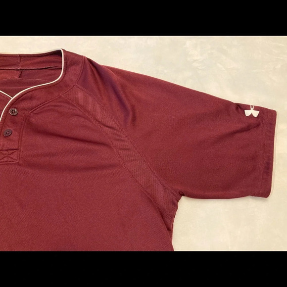 Under Armour Baseball Shirt Top Button Front Small - Picture 5 of 13